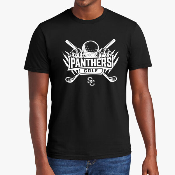 Adult District Black Golf Tee Thumbnail