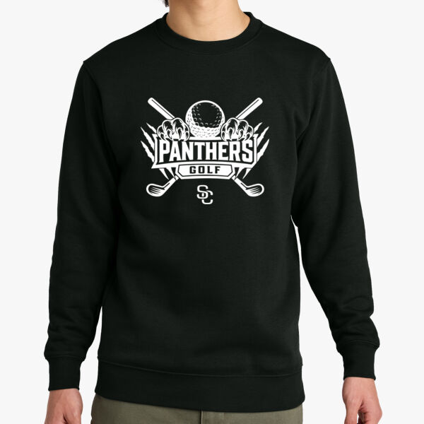 Adult District Black Golf Crewneck Thumbnail