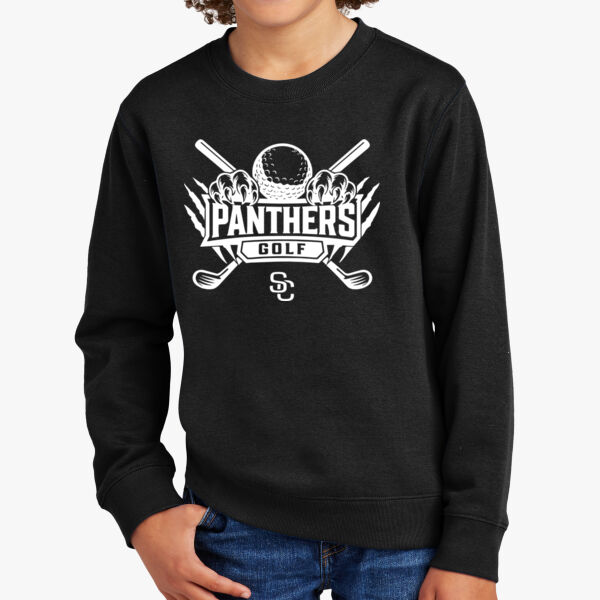 Youth District Black Golf Crewneck Thumbnail