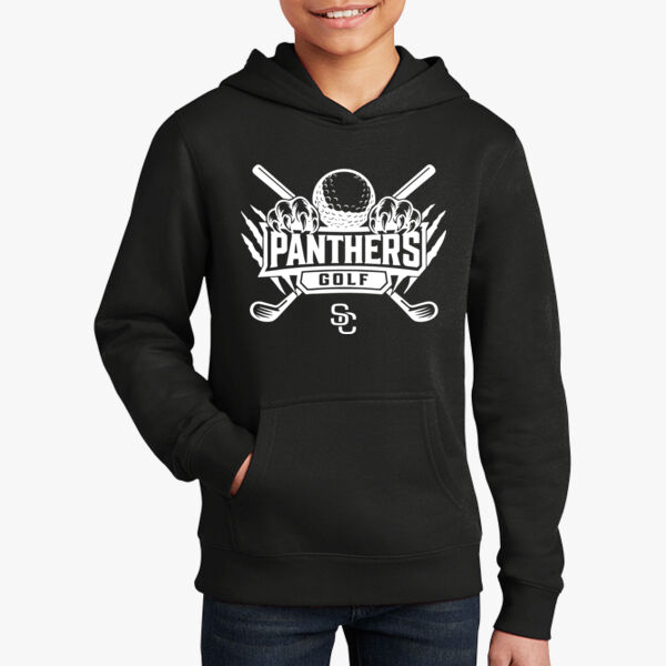 Youth District Black Golf Hoodie Thumbnail