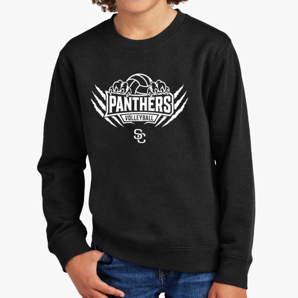 Youth District Black Volleyball Crewneck Thumbnail