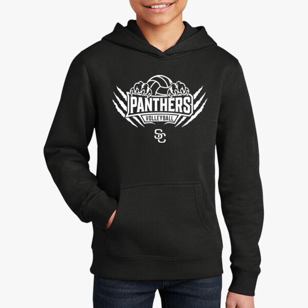 Youth District Black Volleyball Hoodie Thumbnail