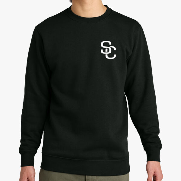 Adult District Black Basketball Crewneck Thumbnail